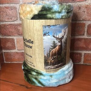 Rachelle Throw Blanket Extra Long Deer